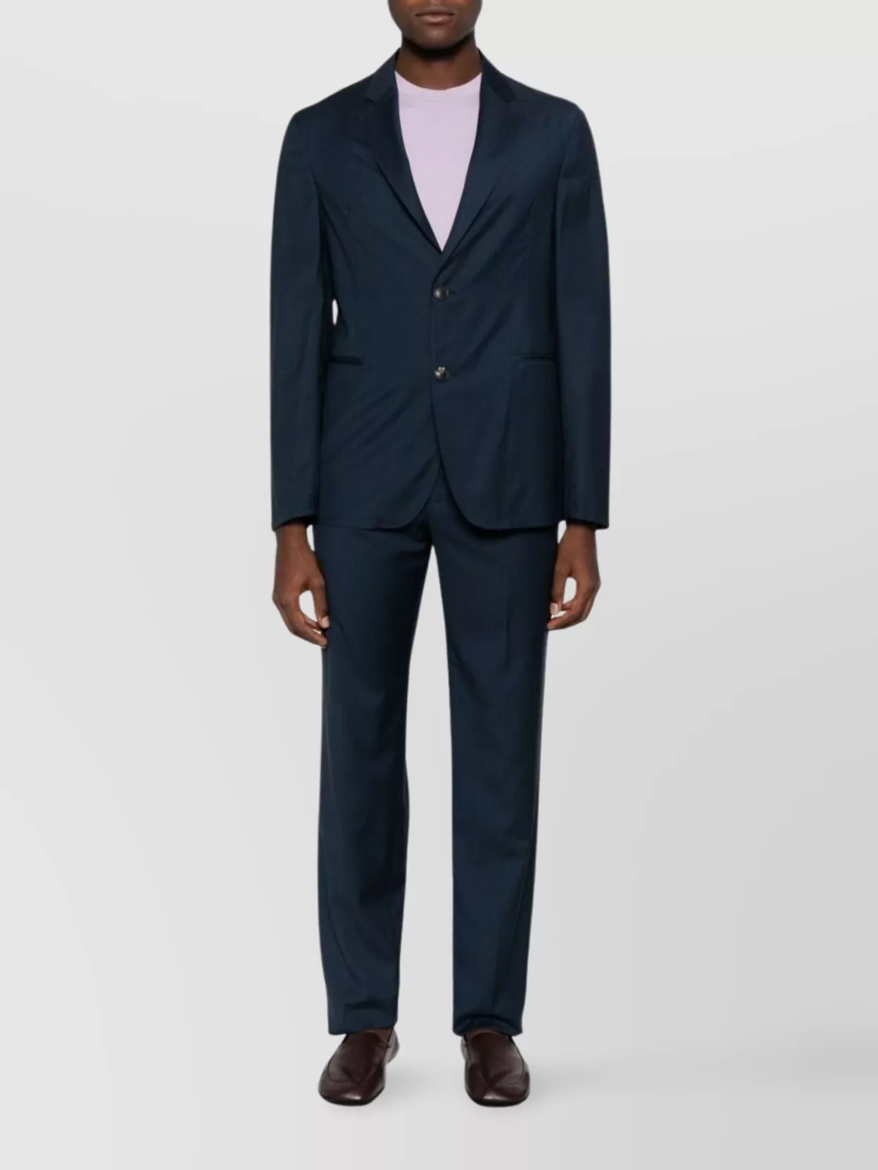 Emporio Armani Tailored Wool Trousers Featuring Adjustable Elements