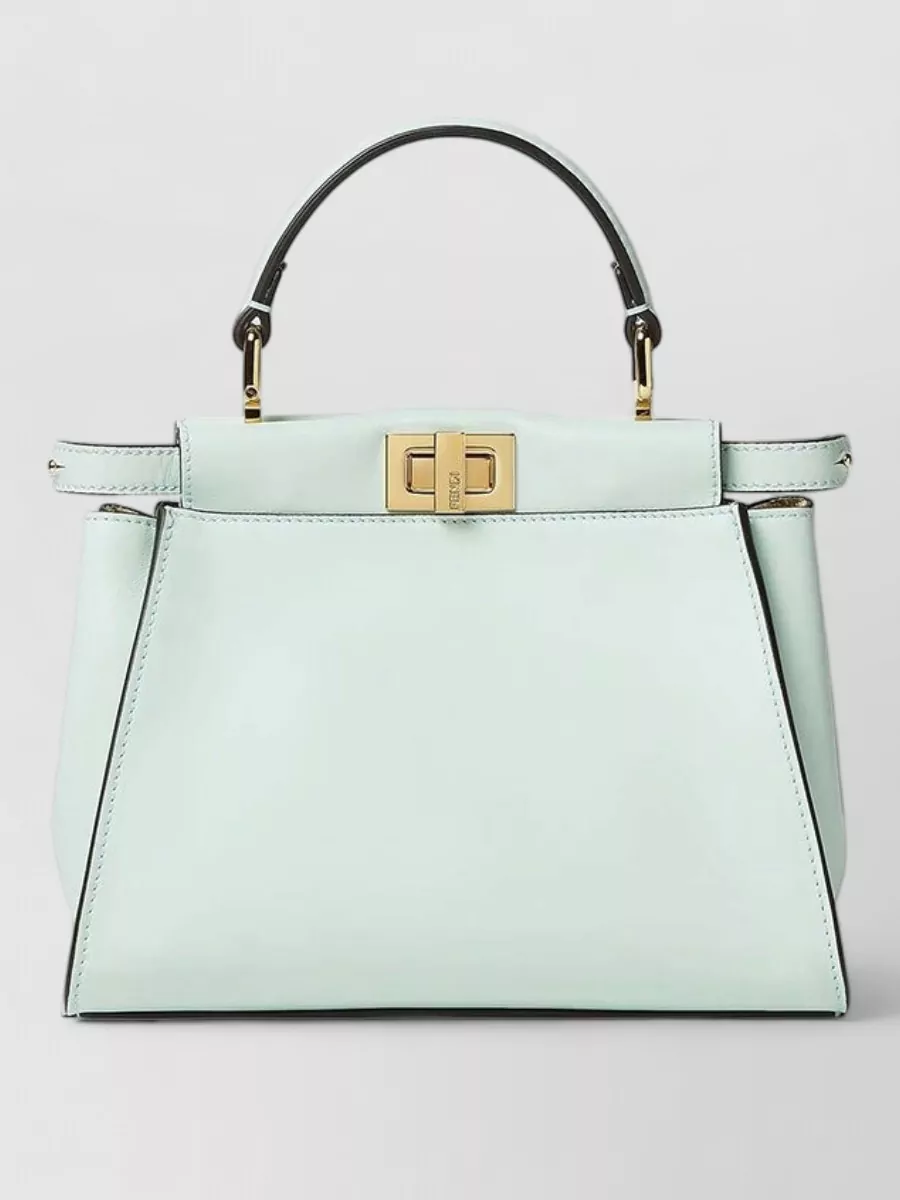 Fendi peekaboo mini leather shoulder bag