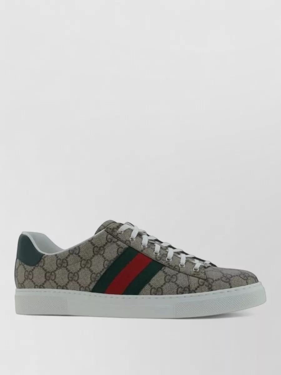Gucci rubber lace-up sneakers