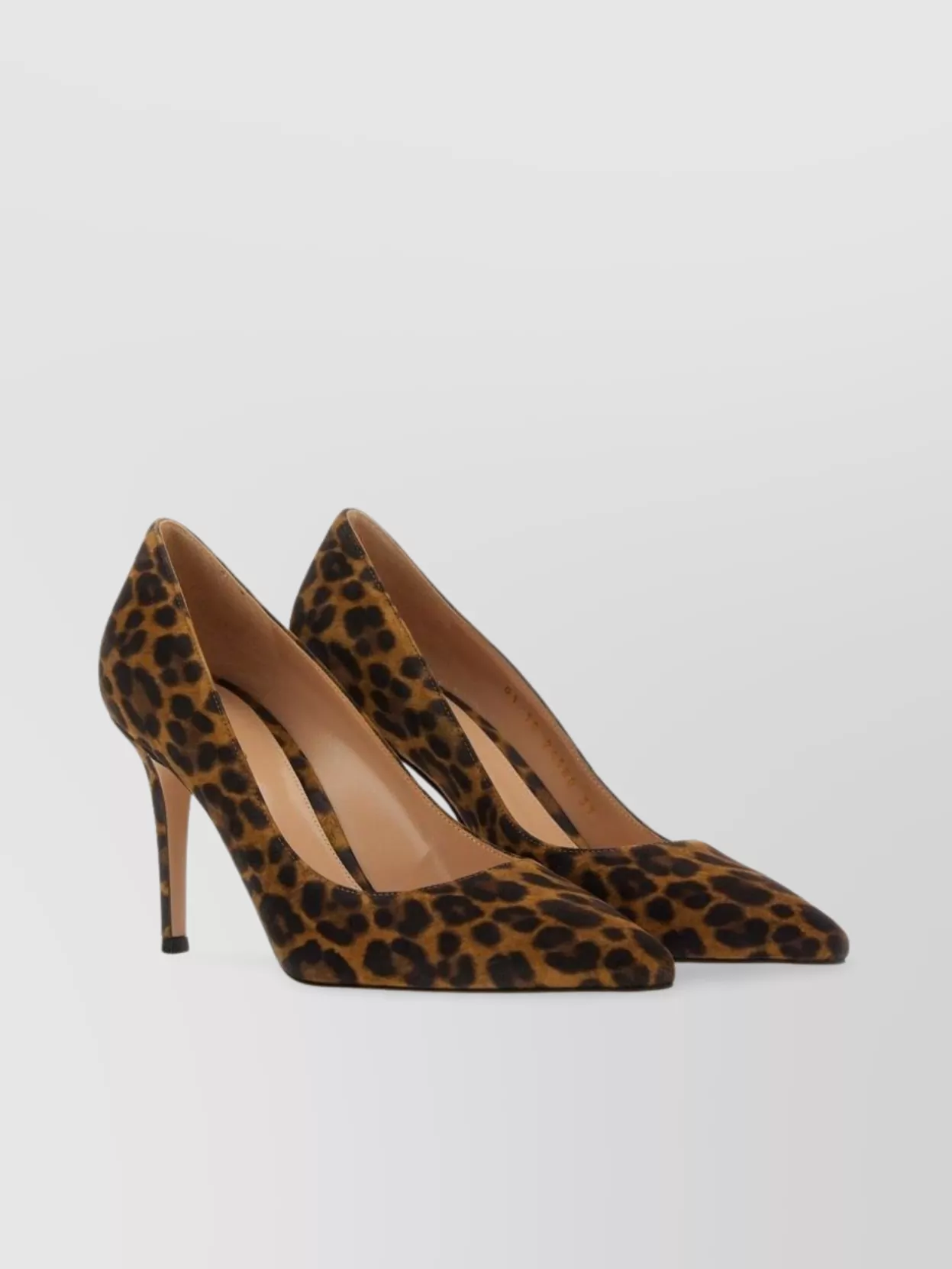 Gianvito Rossi Animal Print Pointed Toe Stiletto Heel Pumps