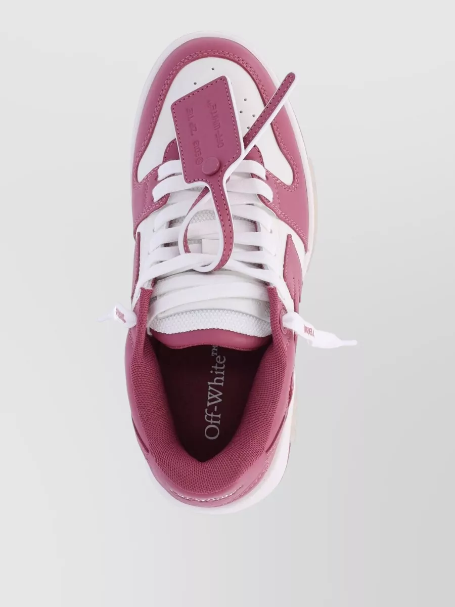 Off-White Leather Low-Top Sneakers