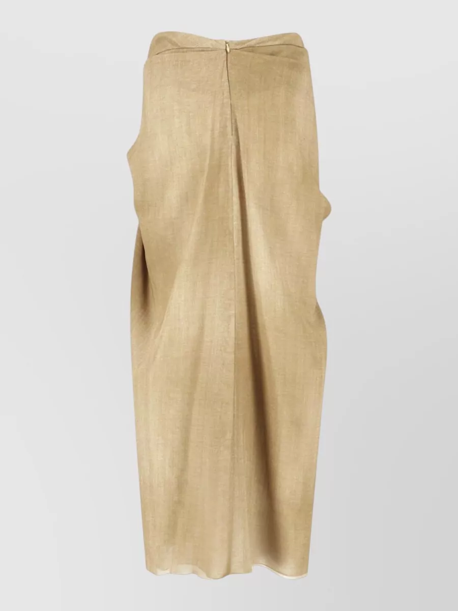 Ermanno Scervino Printed Asymmetric Maxi Skirt