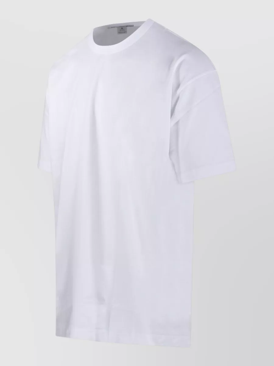 Comme Des Garçons Oversized Logo Print Cotton Crew-Neck Short-Sleeve T-Shirt