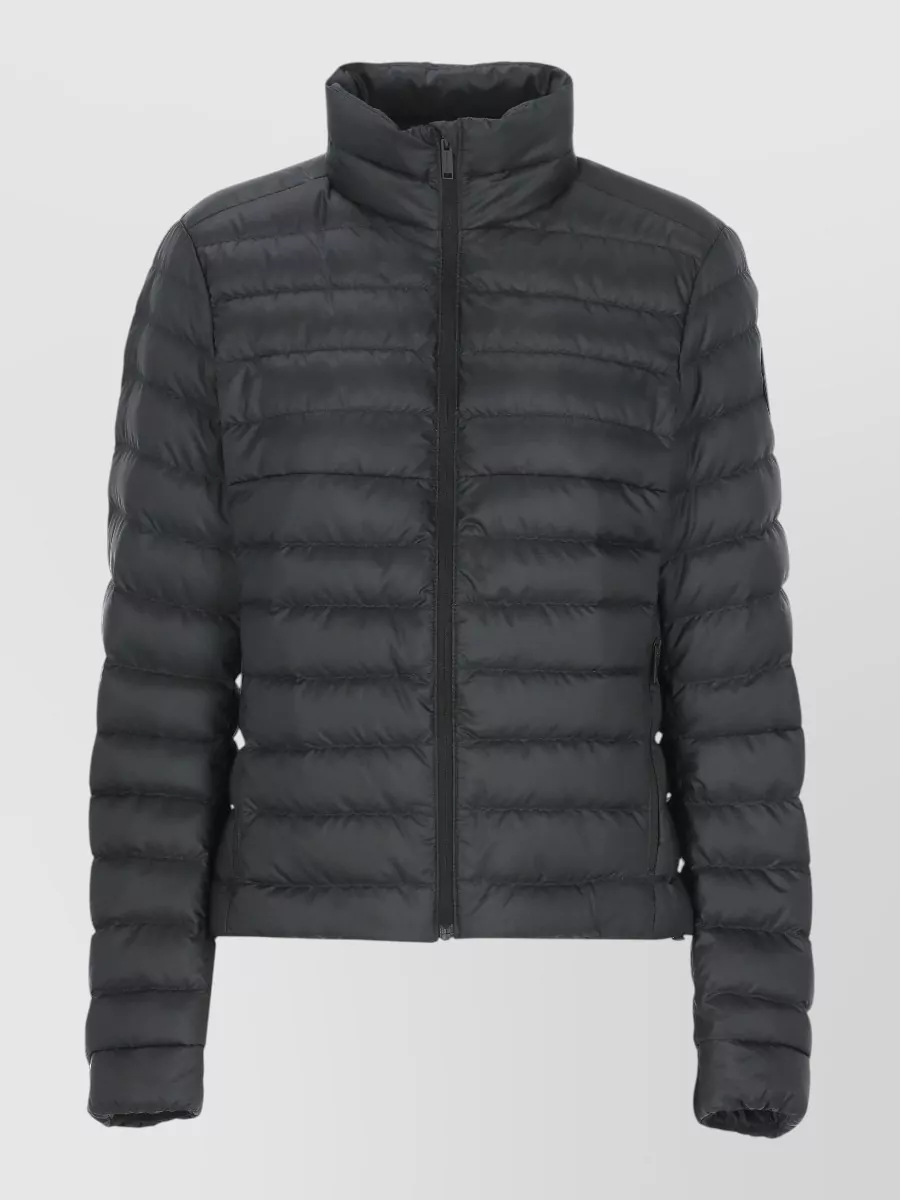 Canada Goose Quilted Down Jacket High Neck Design In Orange