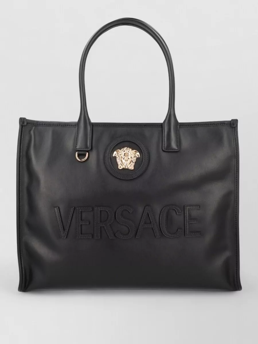 Versace Leather Tote Bag