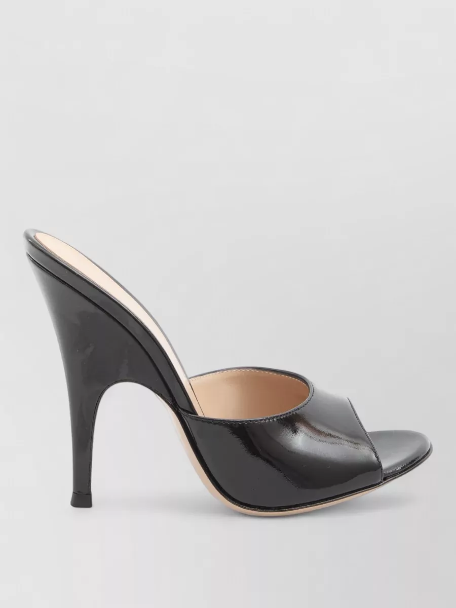 Gianvito Rossi Sofia High Heel Leather Mule Sandals