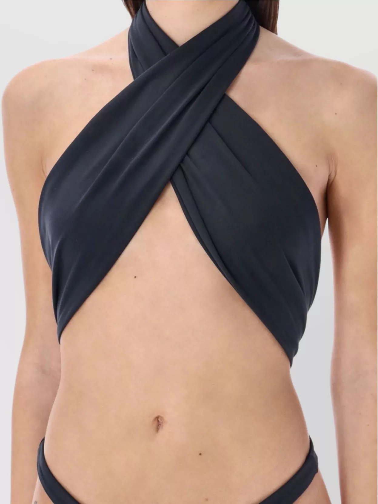 Reina Olga Front Cross Halter Neck Open Back Trikini