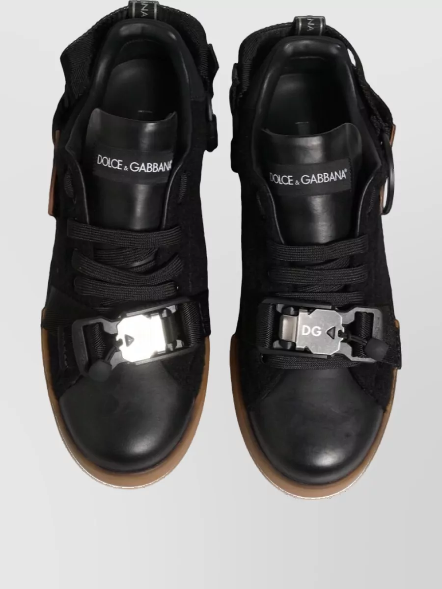 Dolce&Gabbana Leather Low-Top Sneakers