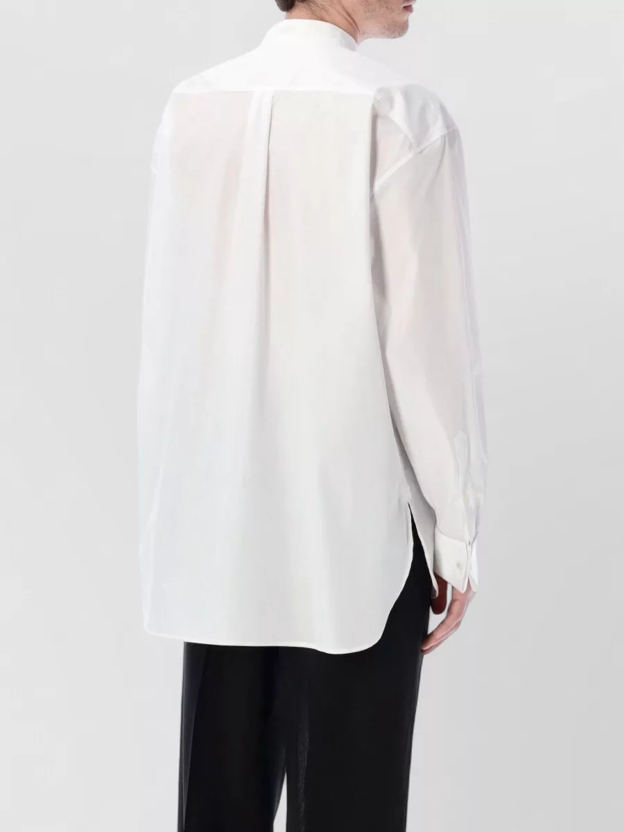 Dries Van Noten Cotton Oversized Tuxedo Shirt