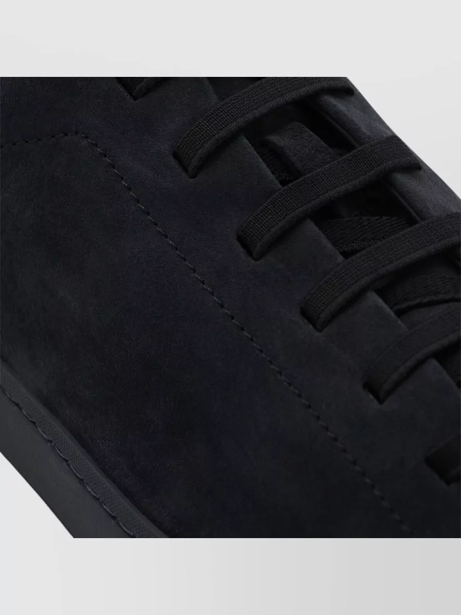 Church's Low Profile Suede Sneakers Rubber Sole Pull Tab