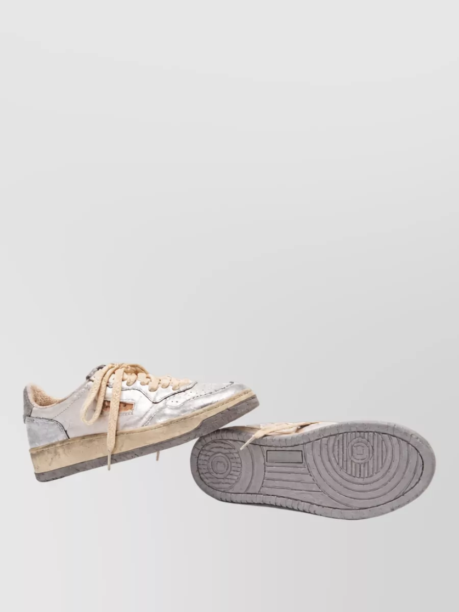Autry Leather Perforated Lace-Up Sneakers