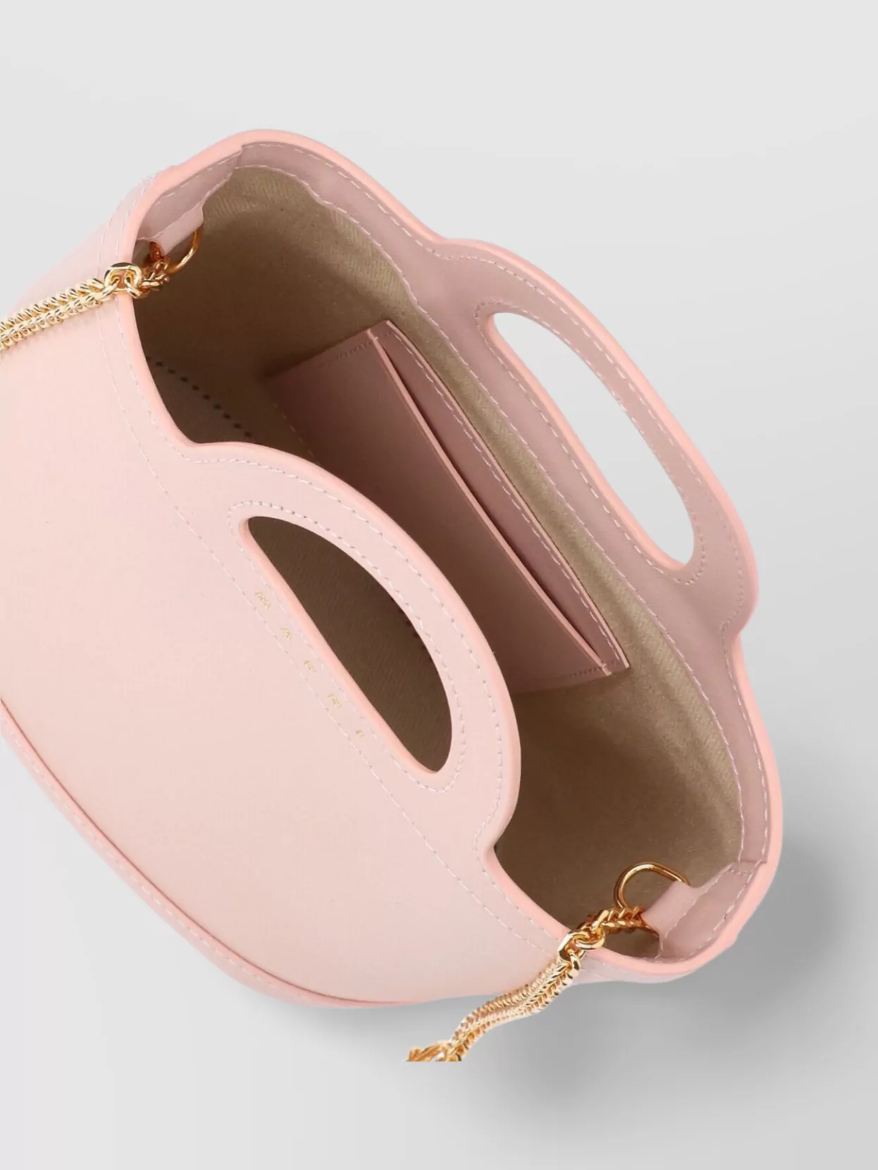 Marni Bucket Bag With Structured Shape And Chain Strap