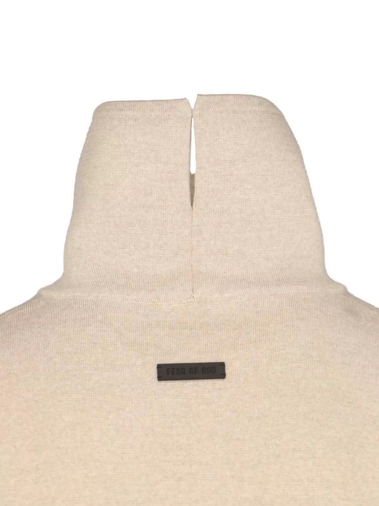 Shop Fear Of God High Neck Ribbed Hem Short Sleeves Sweater In Pink