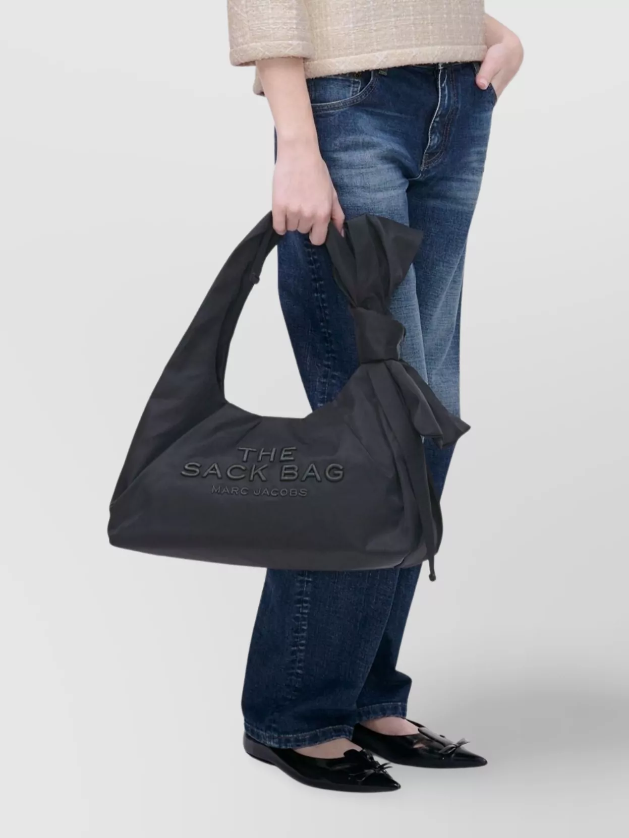 Marc Jacobs Nylon Bow Top Handle Shoulder Bag