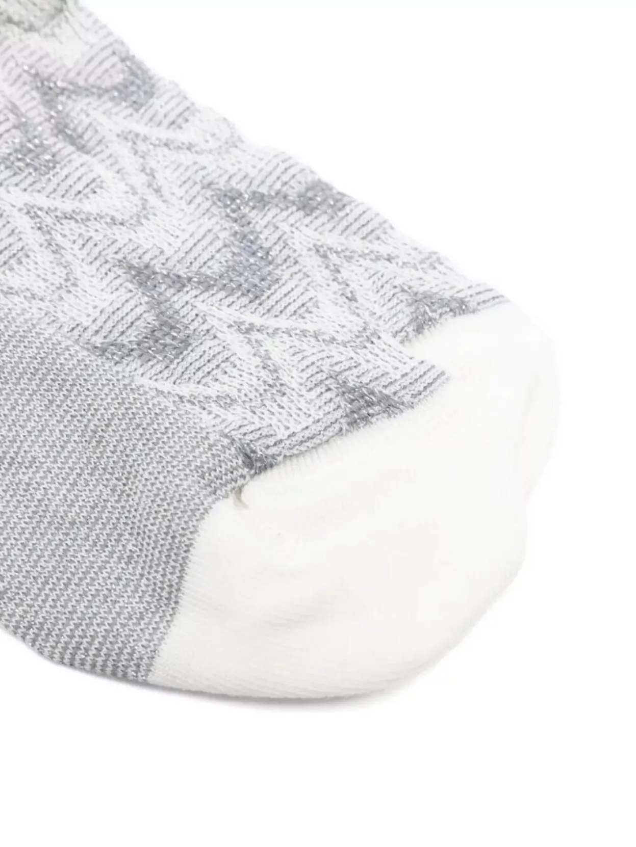 Missoni Chevron Pattern Cotton Socks With Ribbed Cuffs