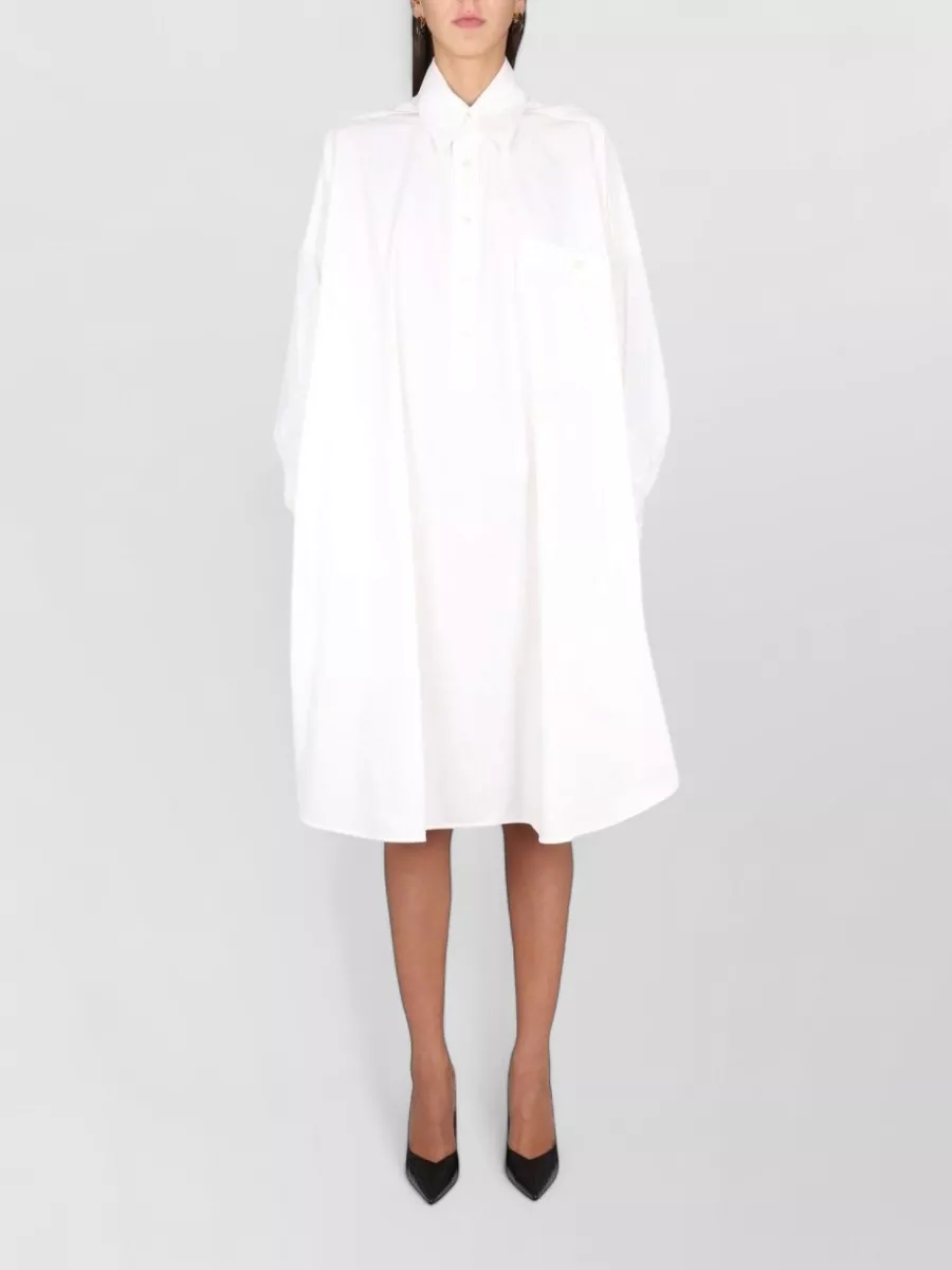 Bottega Veneta compact cotton knee-length dress