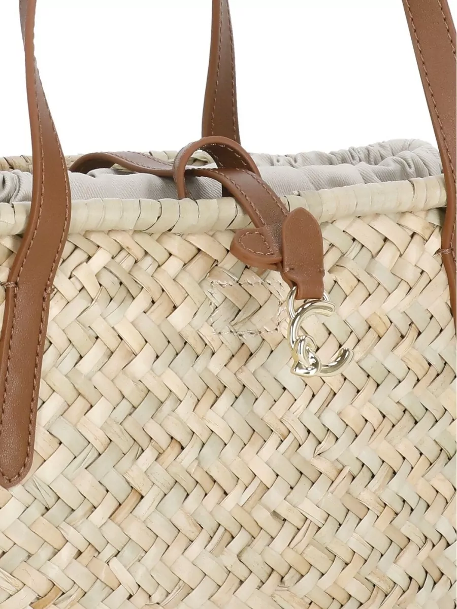 Coccinelle Leather Trim Beach Bag