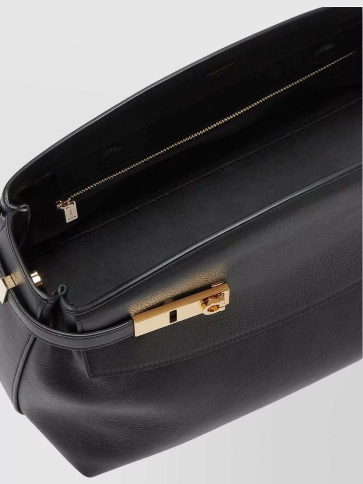 FERRAGAMO LEATHER SHOULDER BAG ADJUSTABLE STRAP