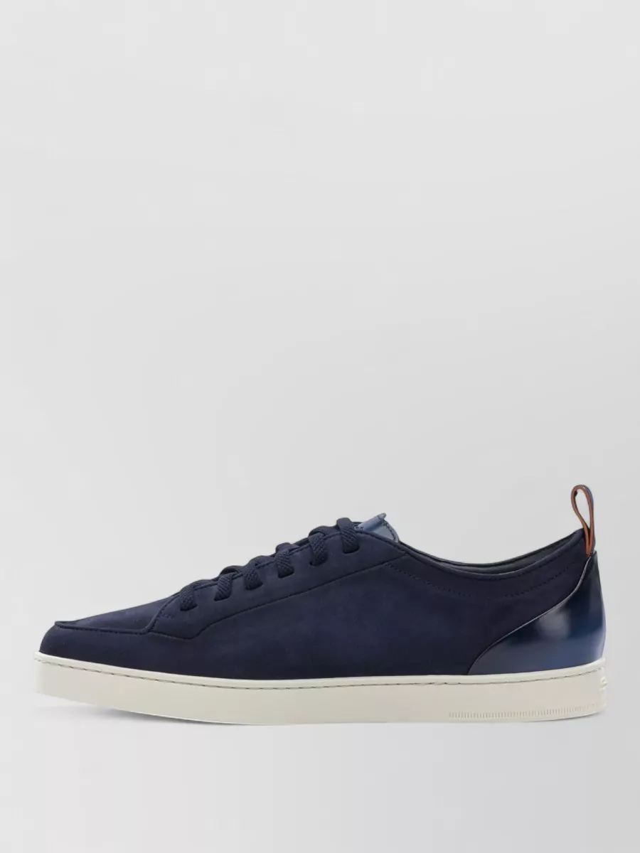 Santoni Leather Low-Top Sneakers