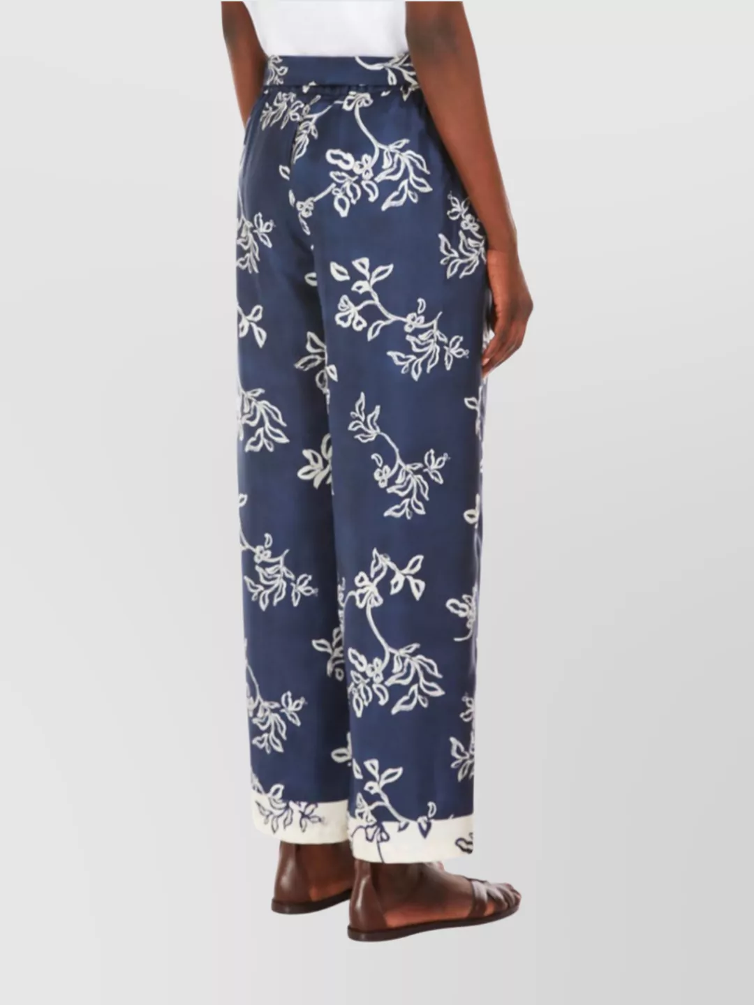 S Max Mara Cinzia Drawstring Waist Wide Leg Trousers