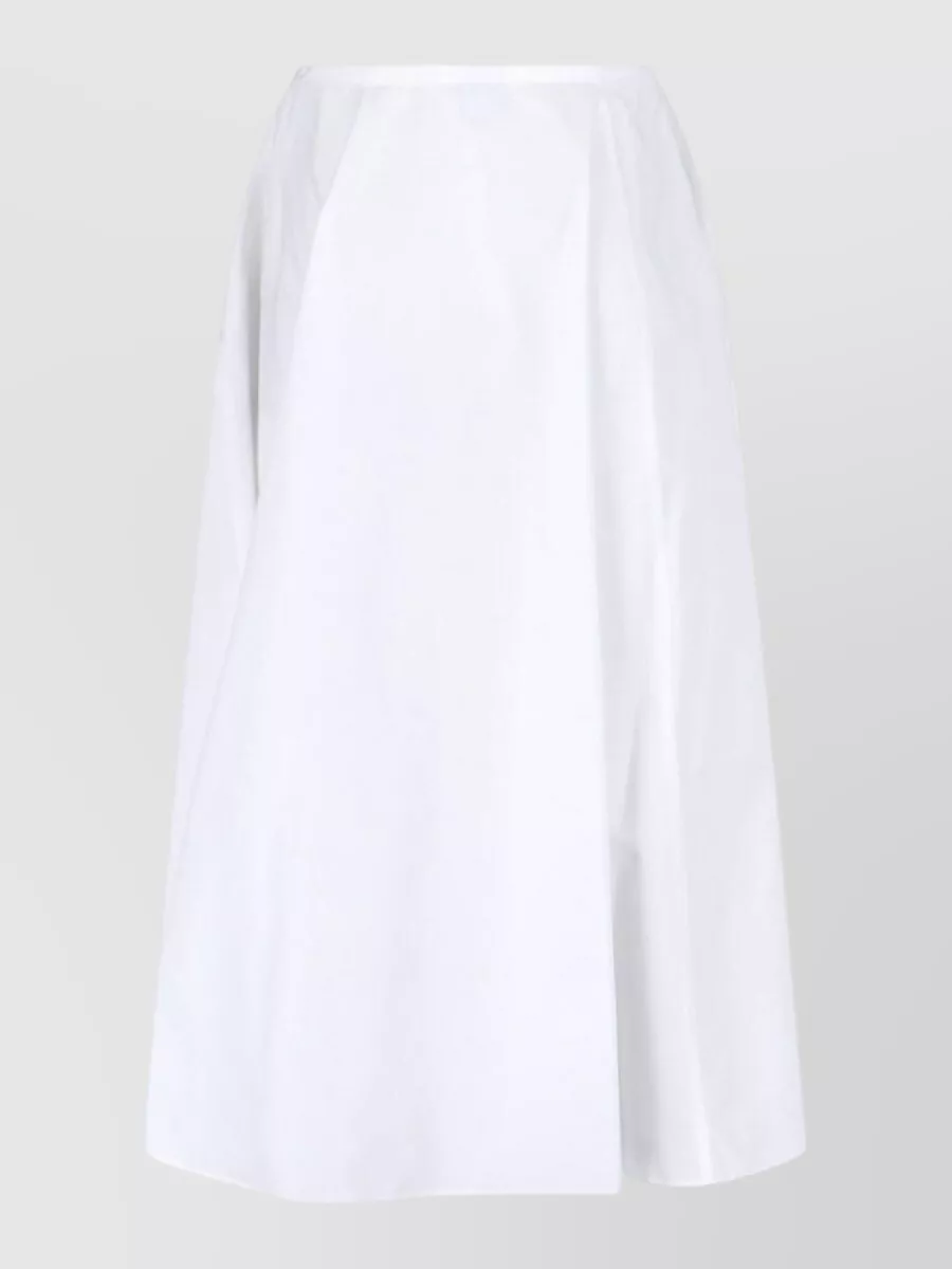 Aspesi cotton pleated midi skirt