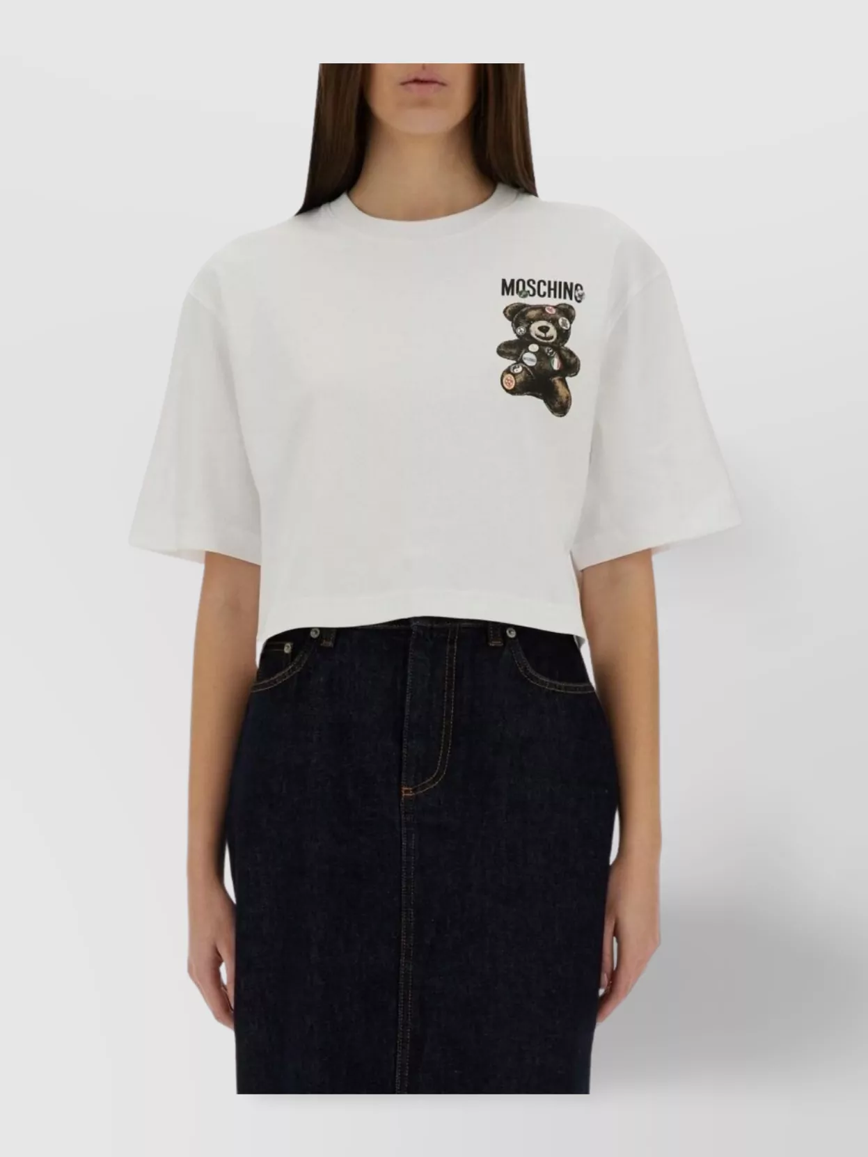 Moschino Cropped T-Shirt "Teddy Bear"