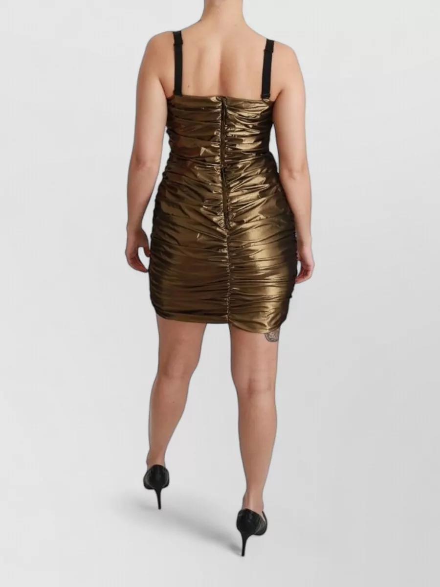 Dolce&Gabbana Strapless Ruched Mini Dress
