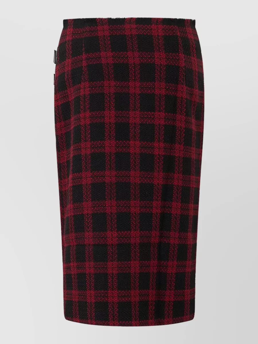 Pinko Checked midi pencil skirt