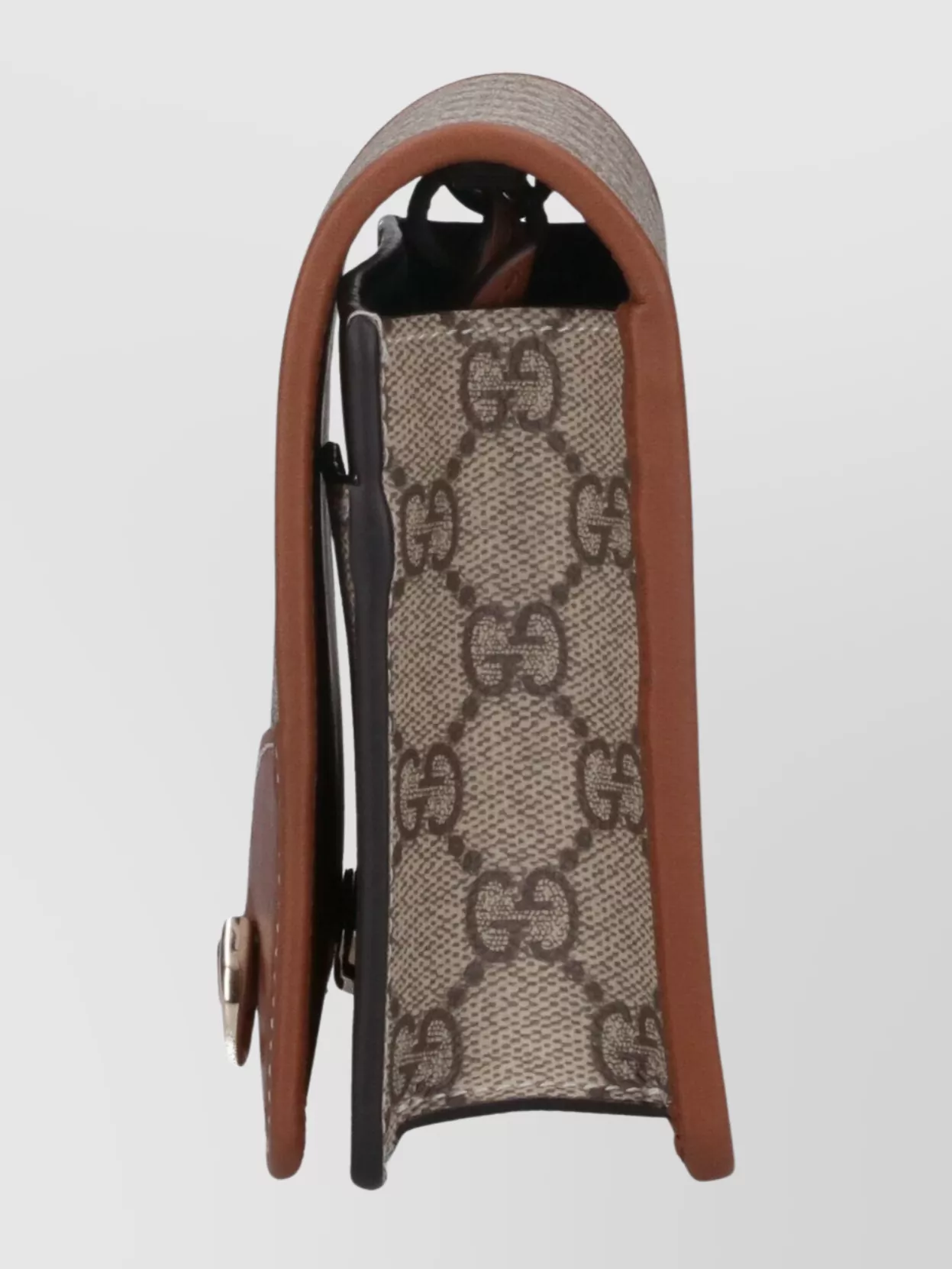Gucci Leather Trim Wallet Detachable Strap