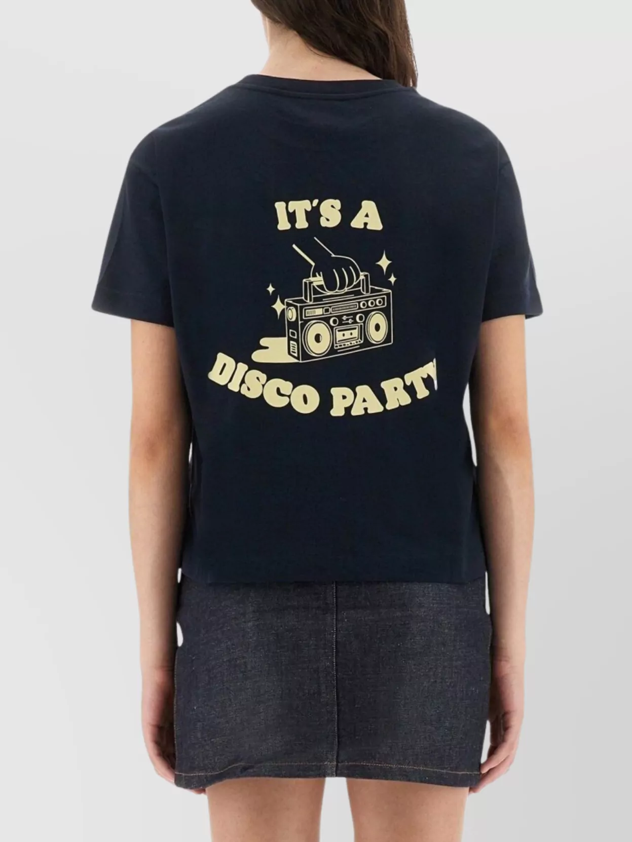 Apc A.p.c. Body Disco Crewneck T-shirt In Blue