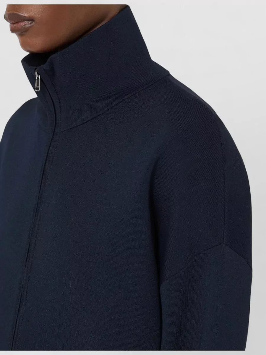 Max Mara High Collar Zip Cardigan Relaxed Fit