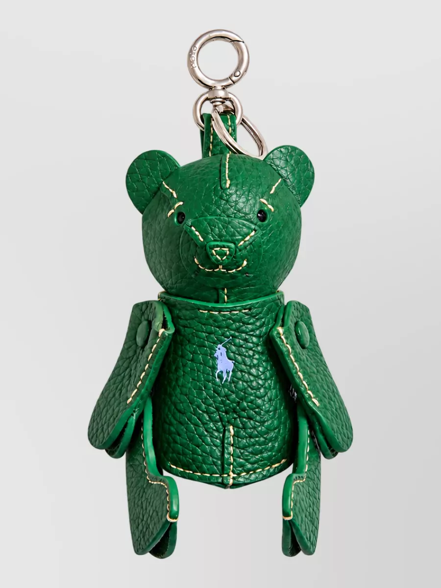 Ralph Lauren leather bear keyring