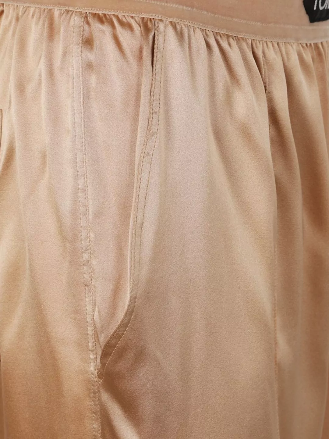 Tom Ford Women's Satin Finish Trousers Featuring Pockets