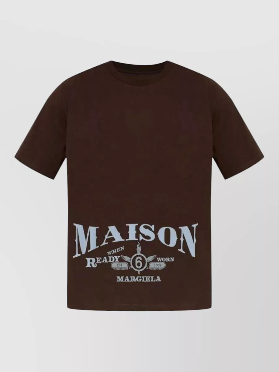 Mm6 Maison Margiela logo print cotton t-shirt