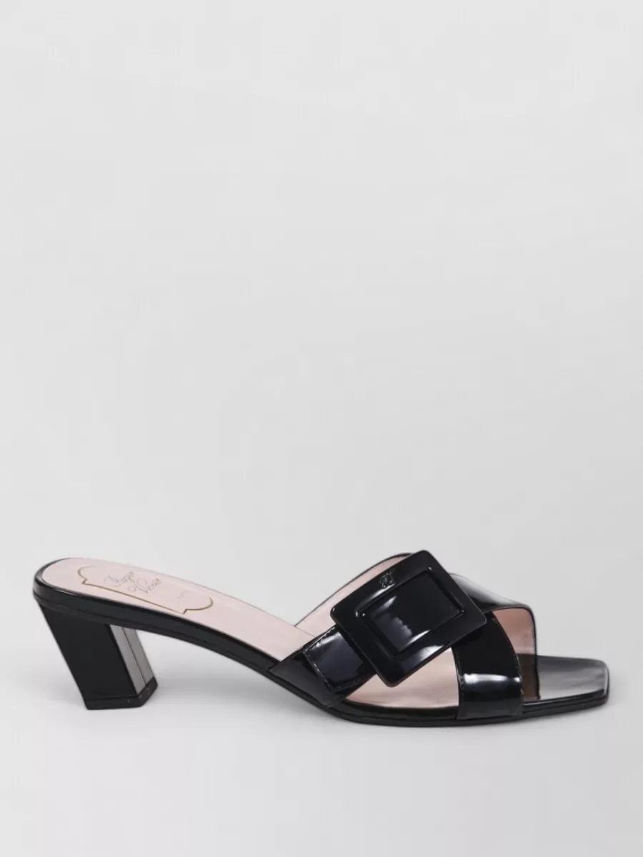 Roger Vivier Leather Mule Sandals