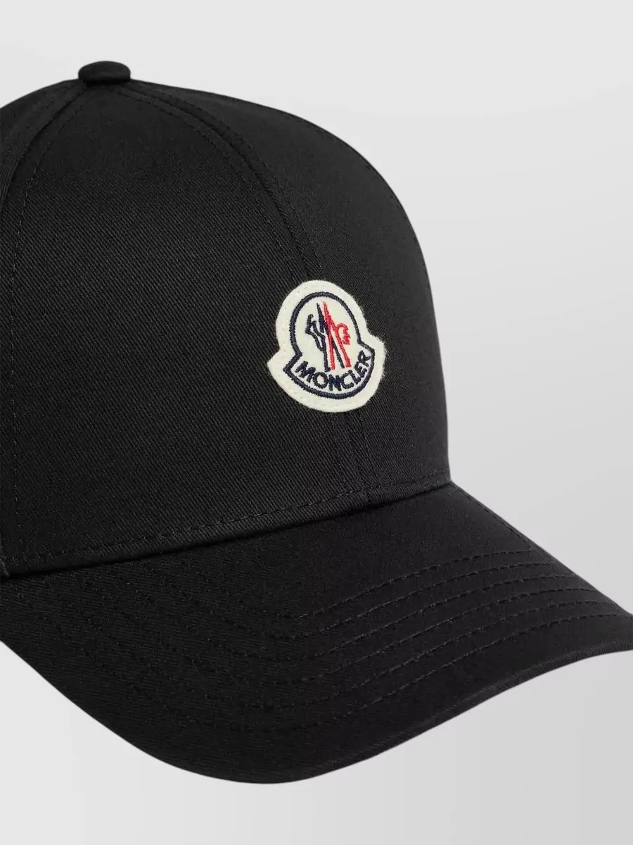 Moncler Baseball Cap Curved Brim Ventilation Eyelets