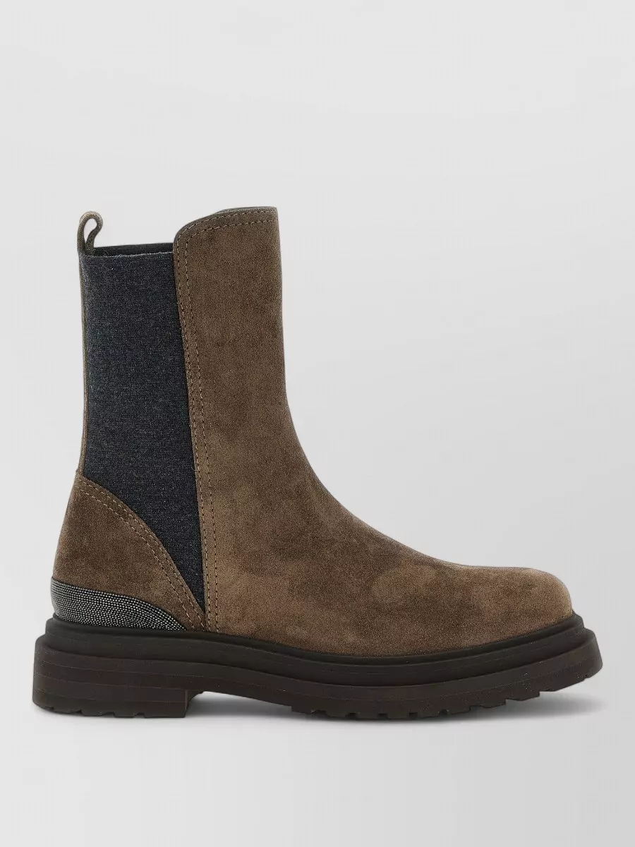 Brunello Cucinelli Suede Ankle Boots