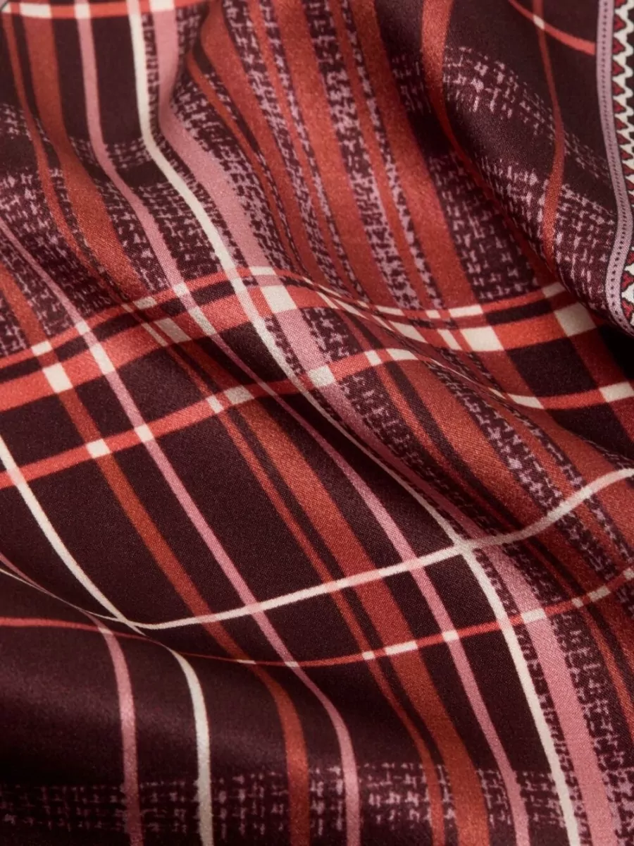 Acne Studios Silk Checked Studded Scarf