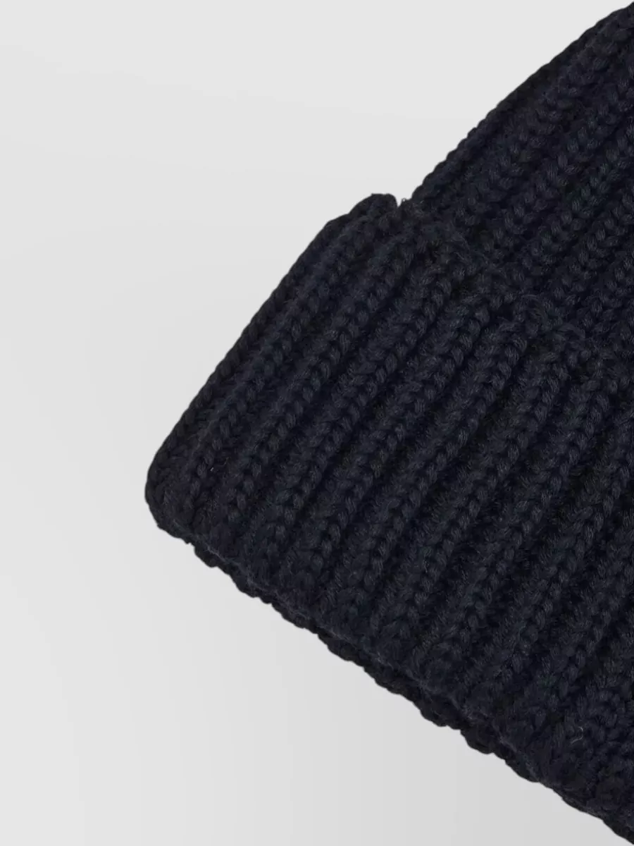 Needles Merino Wool Watch Cap Ribbed Turn Up