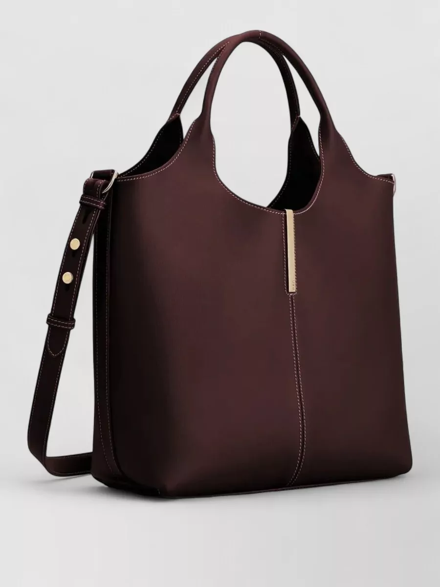 Tod's Mini Leather Tote Bag Shoulder Strap