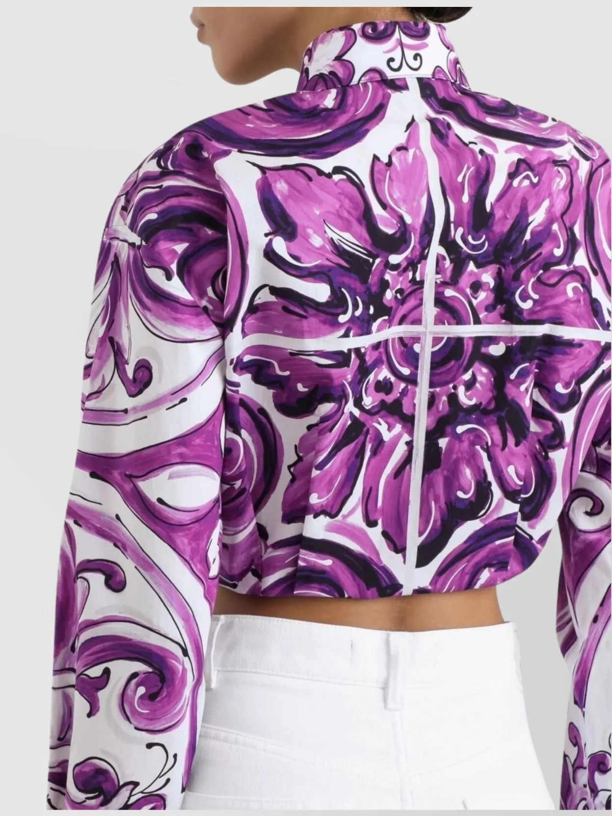 Dolce&Gabbana Majolica Print Poplin Shirt