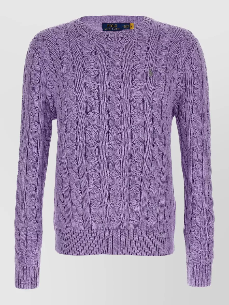 Polo Ralph Lauren braided cotton crewneck sweater