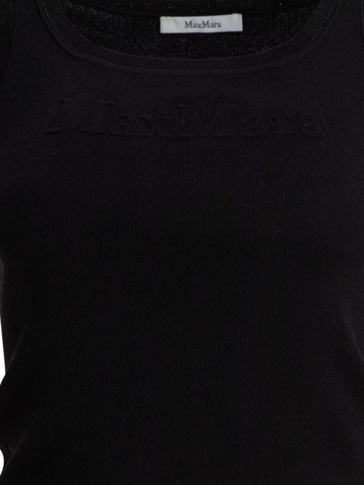 Max Mara Ribbed Sleeveless Knit Top