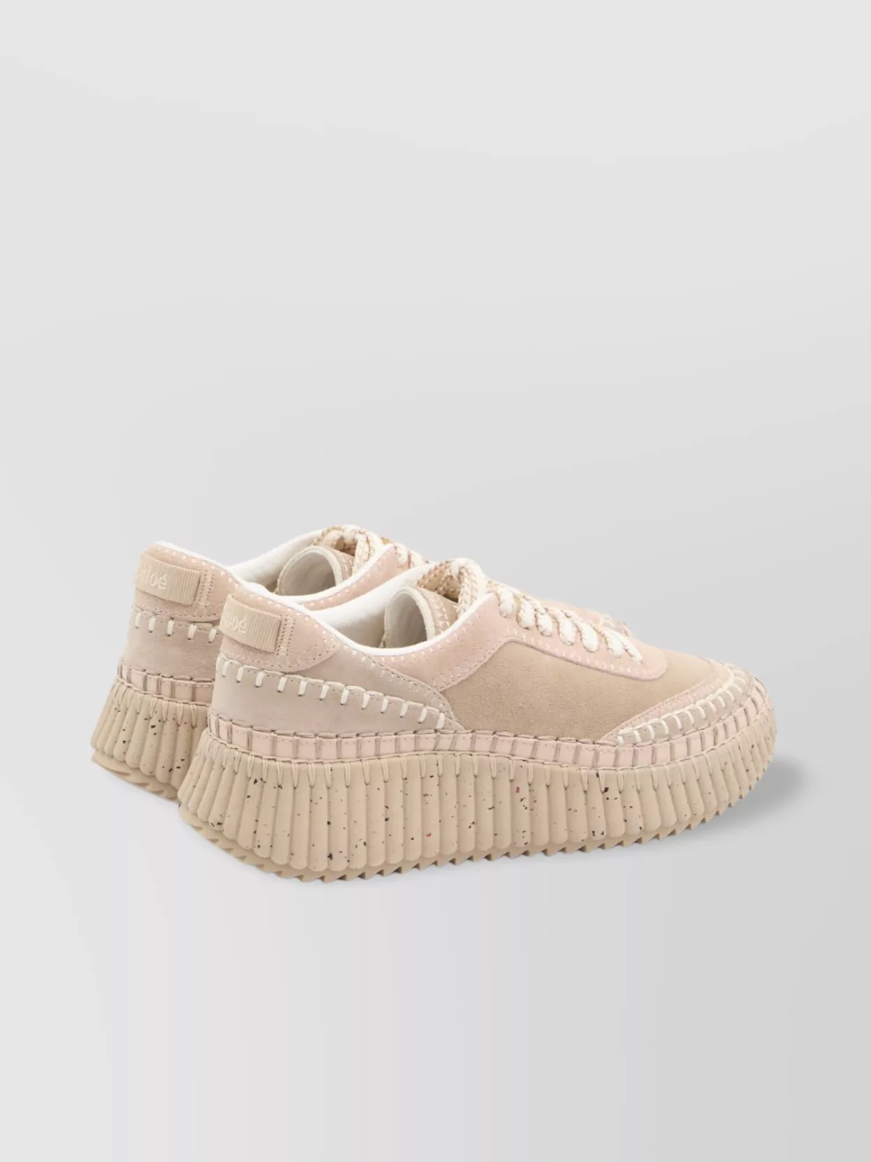 Chloé Nama Dotted Sole Suede Sneakers