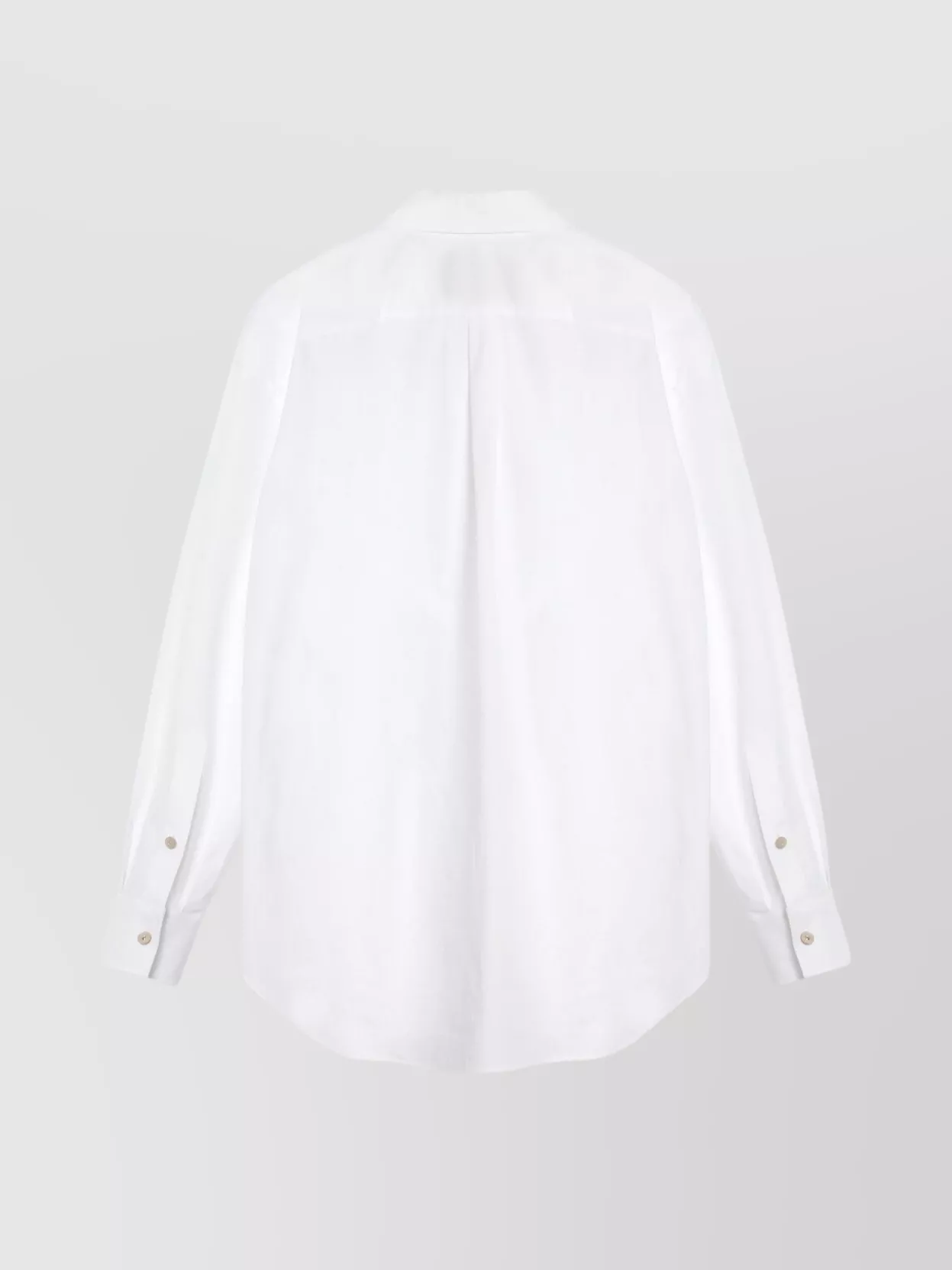 Valentino Cotton Shirt With Ruffles And Collar In Neutral