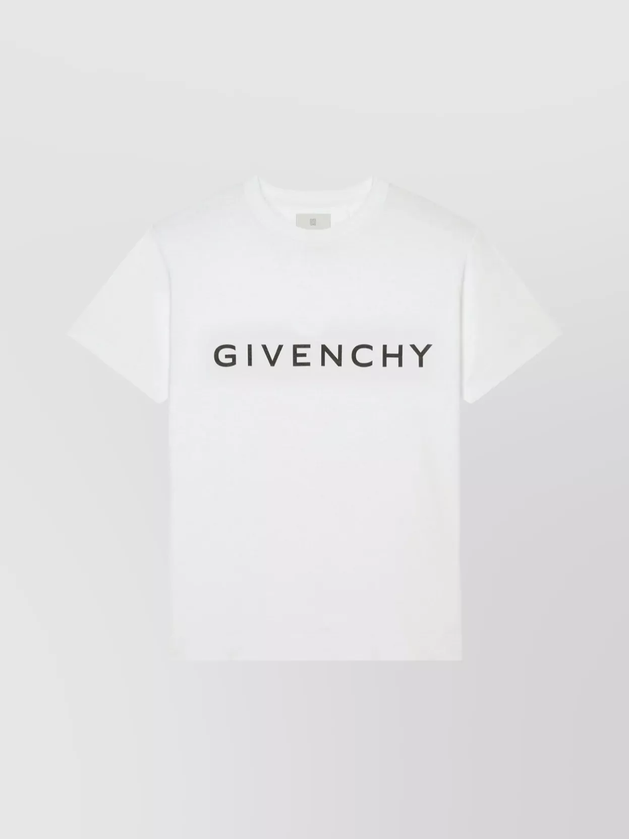 Shop Givenchy Signature Print Oversized Cotton T-shirt In White