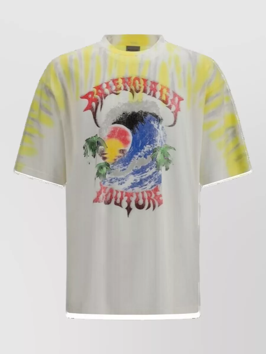 Balenciaga cotton bicolor t-shirt