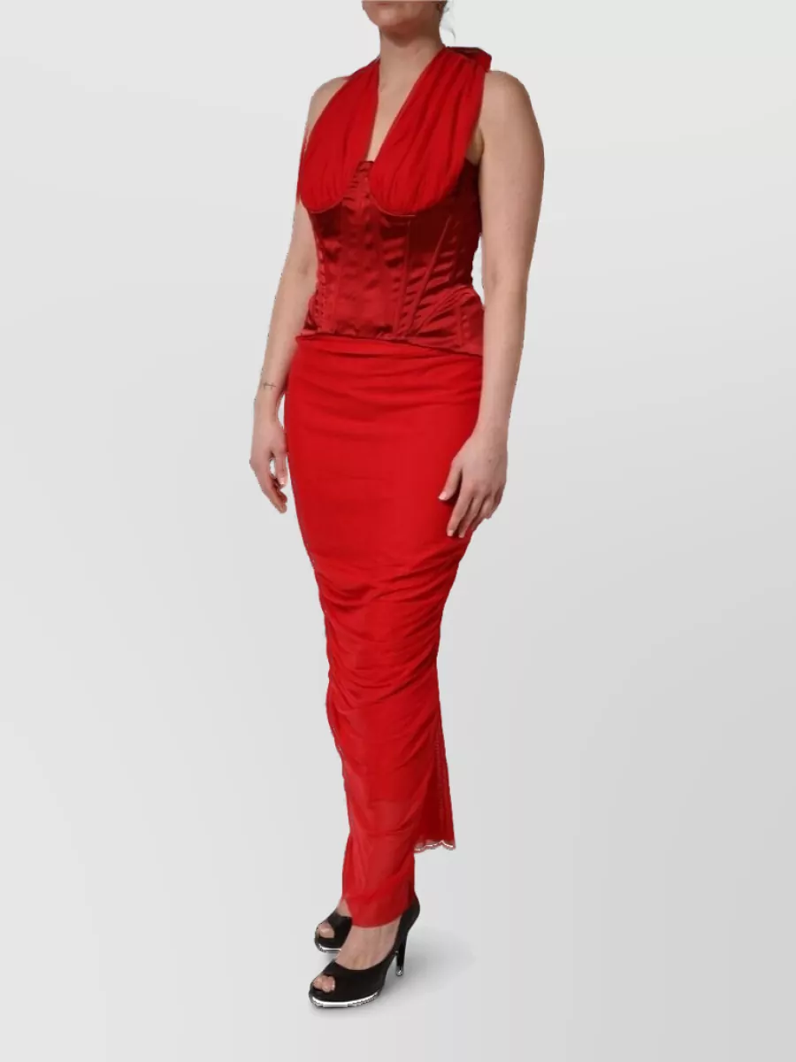 Dolce&Gabbana halterneck sleeveless maxi dress