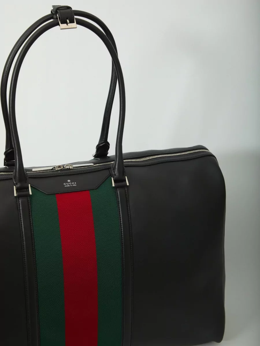 Gucci Calfskin Travel Duffle Bag