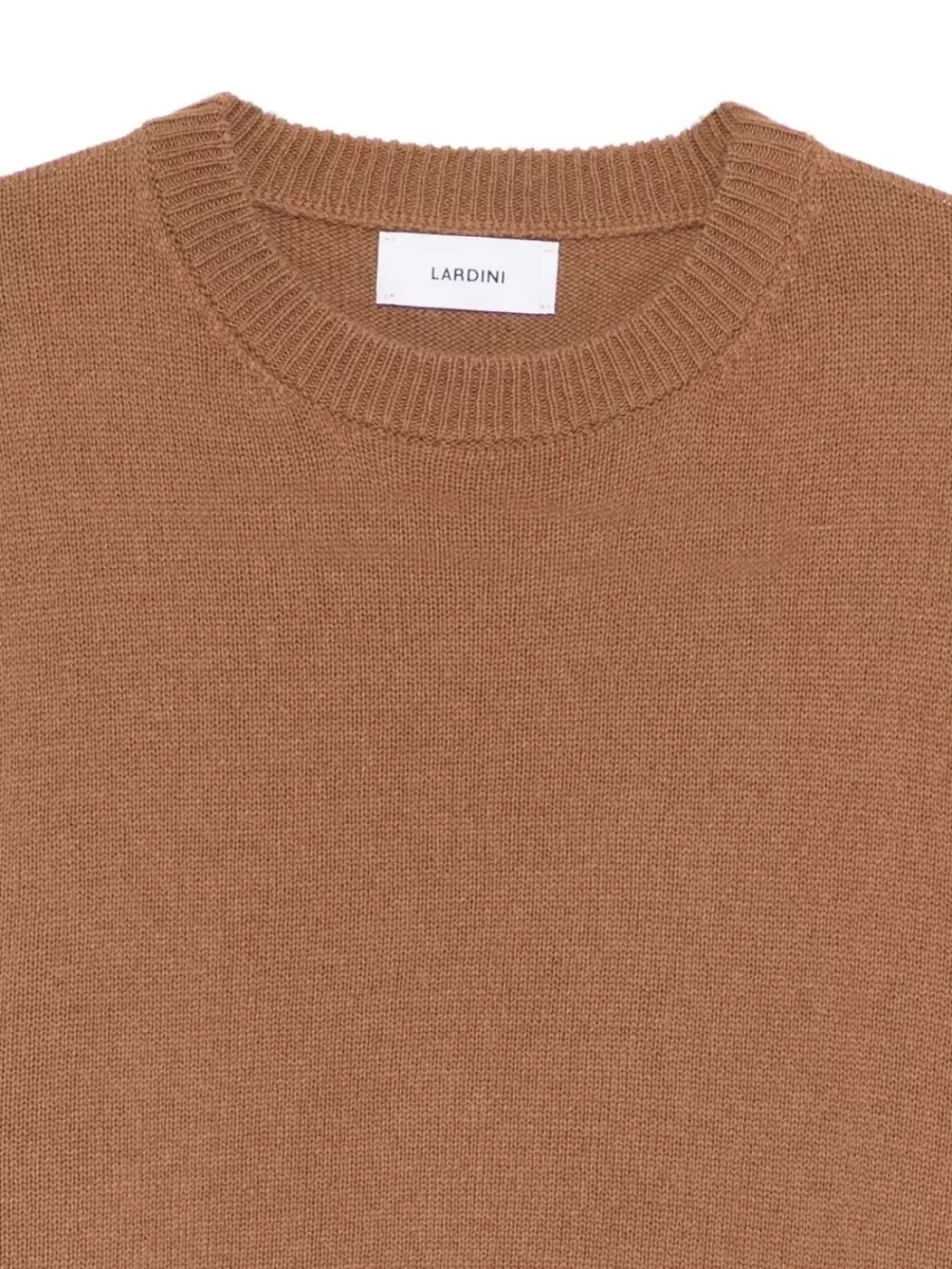 Lardini Ribbed-Knit Crewneck Sweater